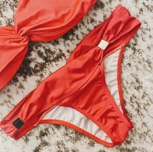 Victoria's Secret fiesta red cheeky bikini bottom